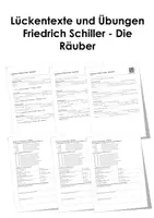 Vorschau - Arbeitsblätter - Friedrich Schiller - Die Räuber (Lückentext und Übungen kompakt) - Deckblatt
