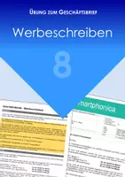 Vorschau - Arbeitsblätter - Übung zum Geschäftsbrief - Werbeschreiben - Deckblatt