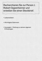 Vorschau - Stundenentwürfe - Die Physiker: Möbius und Oppenheimer - Seite 1