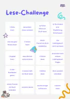 Vorschau - Arbeitsblätter - Lesechallenge mit 20 motivierenden Leseaufgaben - Seite 1