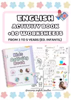 Vista previa - Hojas de trabajo - ENGLISH ACTIVITY BOOK FOR PRE-PRIMARY STUDENTS (+80 WORKSHEETS) - Portada