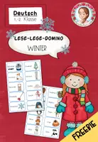 Vorschau - Fördermaterial/Inklusion - FREEBIE: Lese-Lege-Domino Winter (1./2. Klasse) - Deckblatt