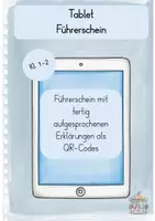 Vorschau - Arbeitsblätter - Tablet Führerschein (Selbstlernheft mit QR-Codes Kl.1-2) - Deckblatt