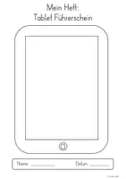 Vorschau - Arbeitsblätter - Tablet Führerschein (Selbstlernheft mit QR-Codes Kl.1-2) - Seite 1