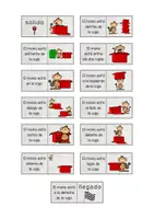 Vorschau - Spiele - Las preposiciones de lugar - Domino Sätze - Seite 1