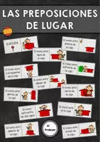 Vorschau - Spiele - Las preposiciones de lugar - Domino Sätze - Deckblatt