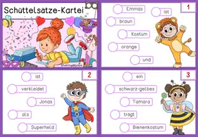 Vorschau - Stationenlernen - Fasching | Karneval | Schüttelsätze - Seite 1
