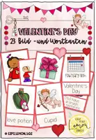 Vorschau - Bildkarten - Valentine’s Day - Picture and Wordcards - Deckblatt