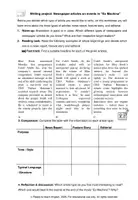 Vorschau - Arbeitsblätter - Newspaper articles on events in the movie "Ex Machina" (post-viewing & creative writing) - Seite 1