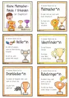 Vorschau - Mal- und Bastelvorlagen - 34 Mutmacher - Urkunden / Pokale als Zeugniszusatz / Zeugnis / Kinderzeugnis Mut - Seite 2