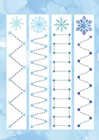 Vorschau - Arbeitsblätter - Winter Grafomotorik / Schwungübung - Deckblatt