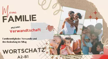 Vorschau - Videos - Wortschatz meine Familie meine Verwandtschaft A2-B1 - Deckblatt