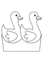 Vorschau - Mal- und Bastelvorlagen - Prickelbilder / Fensterbilder Thema Gänse - Grundschule - Bastelvorlagen - Seite 2