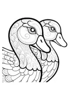 Vorschau - Arbeitsblätter - Mandalas Thema Gänse - Grundschule - Bastelvorlagen - Seite 3