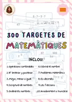 Vista previa - Juegos / Gamificación - 300 targetes per treballar les MATEMÀTIQUES - Portada