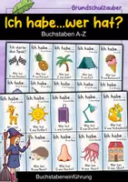 Vorschau - Spiele - Ich habe – Wer hat? Buchstabeneinführung A–Z | Deutsch Lernspiel für die Grundschule - Deckblatt