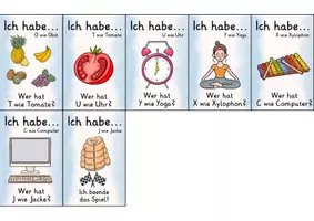 Vorschau - Spiele - Ich habe – Wer hat? Buchstabeneinführung A–Z | Deutsch Lernspiel für die Grundschule - Seite 3