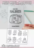 Vorschau - Mal- und Bastelvorlagen - Malspaß für unterwegs - Deckblatt