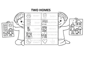 Vorschau - Mal- und Bastelvorlagen - Two Homes Flipbook - Seite 3
