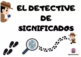 Vista previa - Juegos / Gamificación - JUEGO EL DETECTIVE DE PALABRAS (Palabras polisémicas) - Portada
