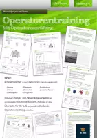 Vorschau - Arbeitsblätter - Operatorentraining (AFB I) mit Operatorenprüfung - Deckblatt