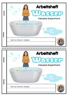 Vorschau - Arbeitsblätter - Mini-Heft HSU - Wasser inkl. Experimente - Deckblatt