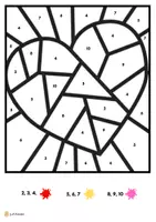 Voorbeeld - valentijnsdag kleurplaten rekenen, sommen - Voorblad