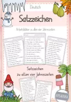 Vorschau - Arbeitsblätter - Satzzeichen - Sätze schreiben - Satzwerkstatt - Deckblatt