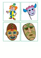 Vorschau - Anderer Materialtyp - Fasching Puzzle (24 Bilderpaare) - Seite 3
