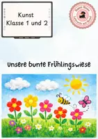 Vorschau - Mal- und Bastelvorlagen - Unsere bunte FrÜhlingswiese - Deckblatt
