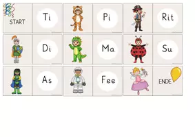 Vorschau - Spiele - Karneval / Fasching - Lesedomino Kostüme - Seite 2