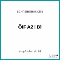 Vorschau - Prüfungsvorbereitung - Schreibübungen | ÖIF | A2 | B1 - Deckblatt