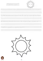 Vista previa - Hojas de trabajo - Cuaderno de caligrafía de curiosidades sobre el espacio. - página 1