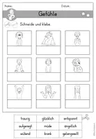 Vorschau - Arbeitsblätter - Gefühle Arbeitsblatt Wortschatz differenziert - DaZ DaF Sprachförderung - Seite 3