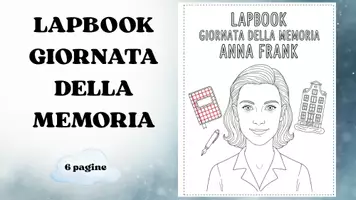 anteprima - Materiale di supporto/inclusione - LAPBOOK GIORNATA DELLA MEMORIA- ANNA FRANK - Pagina di copertina