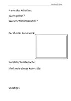 Vorschau - Arbeitsblätter - Künstlerheft - Seite 3