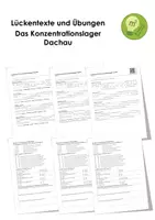 Vorschau - Arbeitsblätter - Das Konzentrationslager Dachau (Lückentexte und Übungen kompakt) - Deckblatt