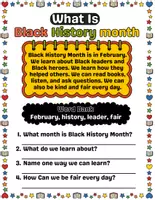 Vorschau - Arbeitsblätter - Black History Month Early Literacy Reading Passages with Questions - Seite 1