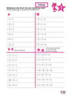 Vorschau - Arbeitsblätter - Arbeitsblätter Brüche multiplizieren, differenziert - Seite 1