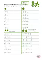 Vorschau - Arbeitsblätter - Arbeitsblätter Brüche multiplizieren, differenziert - Seite 3