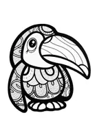 Vorschau - Mal- und Bastelvorlagen - Mandalas Thema Tukane - Grundschule - Bastelvorlagen - Seite 2