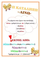 Προεπισκόπηση - Πλάνο μαθήματος / Υλικό για τον εκπαιδευτικό - Η κατάληξη -αίνω- ΕΞΑΙΡΕΣΕΙΣ - Εξώφυλλο