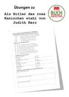 Vorschau - Arbeitsblätter - Übungen zu Als Hitler das rosa Kaninchen stahl von Judith Kerr - Deckblatt