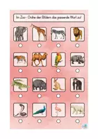 Vorschau - Aufgabenkarten - Deutsch/Lesen: Klettmappe - Tiere - Seite 3