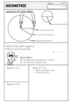 Vorschau - Arbeitsblätter - Der Zirkel – Arbeitsblätter & Übungen | Geometrie Klasse 4 - Seite 3