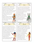 Vorschau - Arbeitsblätter - Hochkultur Ägypten - Ägyptische Götter (Geschichte, Klasse 5/6) - Seite 1