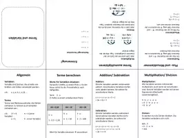 Vorschau - Merkblätter - Buddy-Book Terme und Variablen - Deckblatt