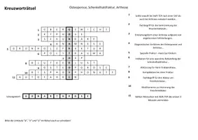 Vorschau - Arbeitsblätter - Kreuzworträtsel - Osteoporose, Schenkelhalsfraktur, Arthrose - Seite 2