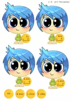 Vista previa - Juegos / Gamificación - Juego de multiplicaciones con personajes de Inside Out - página 1