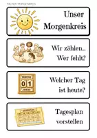 Vorschau - Fördermaterial/Inklusion - Morgenkreis Grundschule – Ritualisierte Fächer für den Tagesstart - Seite 1